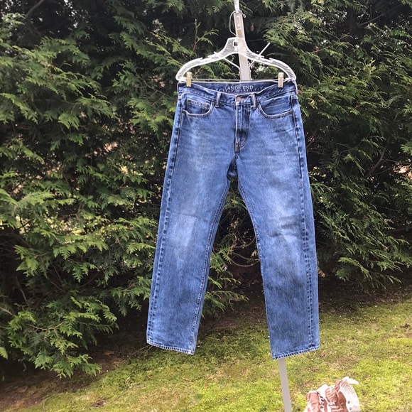 Lands' End Mens Blue Denim Jeans (#3) Size 32x32 - Picture 3 of 12
